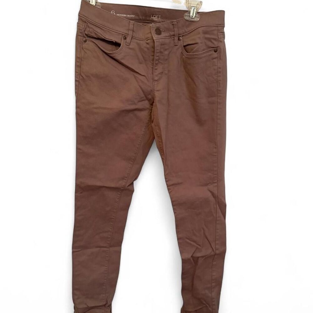 Loft Women's Brown and Tan Trousers